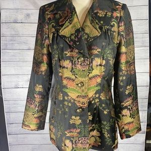 Cabi Floral Brocade Blazer